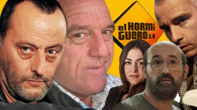 Jean Reno, Eros Ramazzotti, Candela Peña, Javier Cámara y Leo Bassi en El Hormiguero