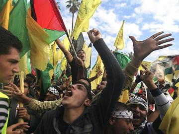 Celebraciones en la Franja de Gaza por la tregua