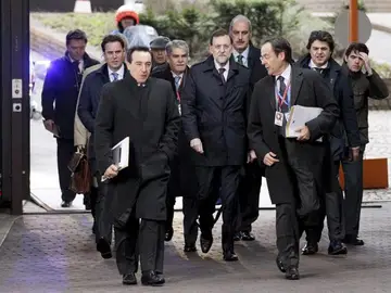Rajoy, en la cumbre europea de Bruselas Rajoy, en la cumbre europea de Bruselas
