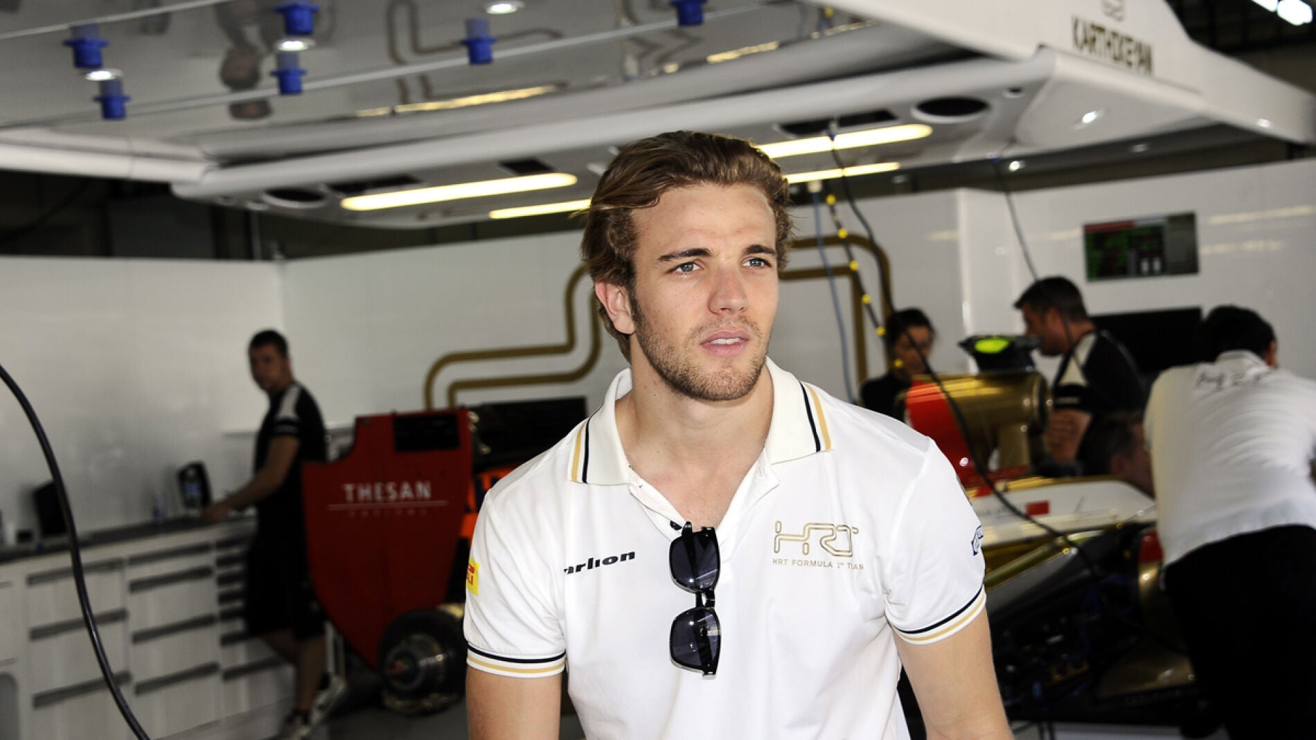 Dani Clos en el box de HRT
