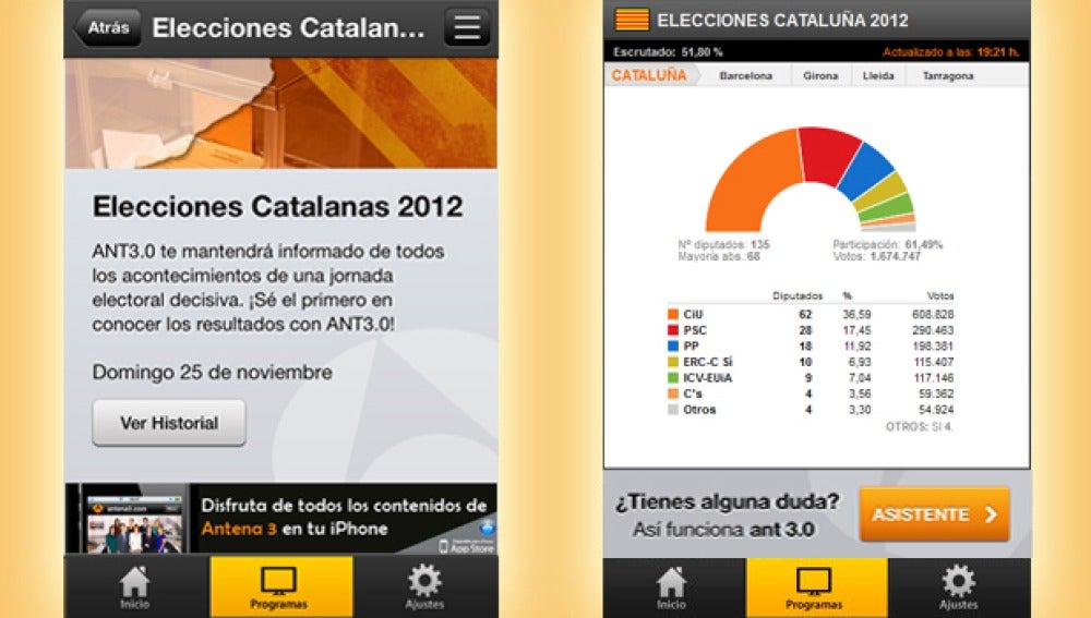 Sigue las elecciones catalanas con ANT3.0
