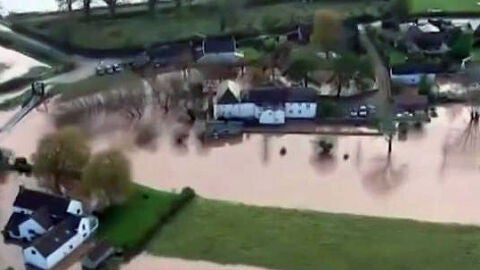 Un muerto por las inundaciones en Reino Unido