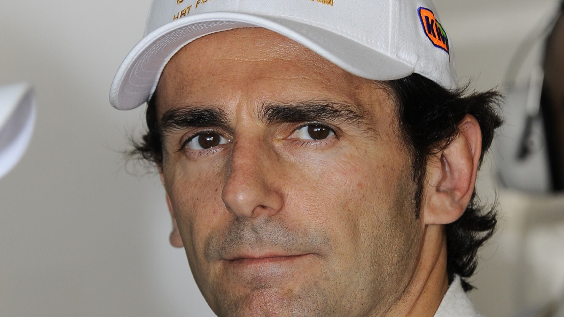 De la Rosa, en el box de HRT