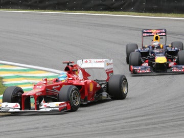 Alonso y Vettel en Interlagos