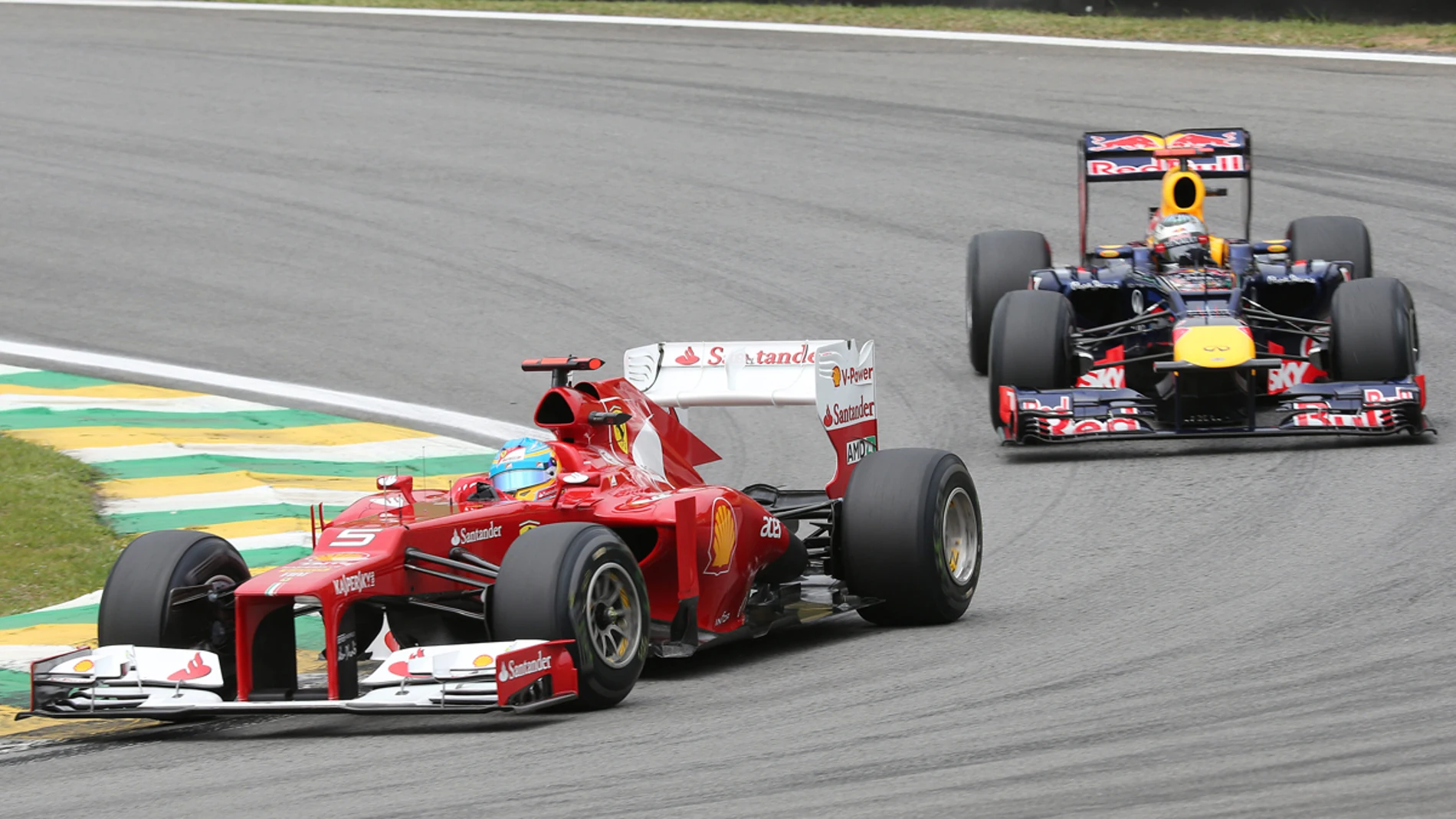 Alonso y Vettel en Interlagos
