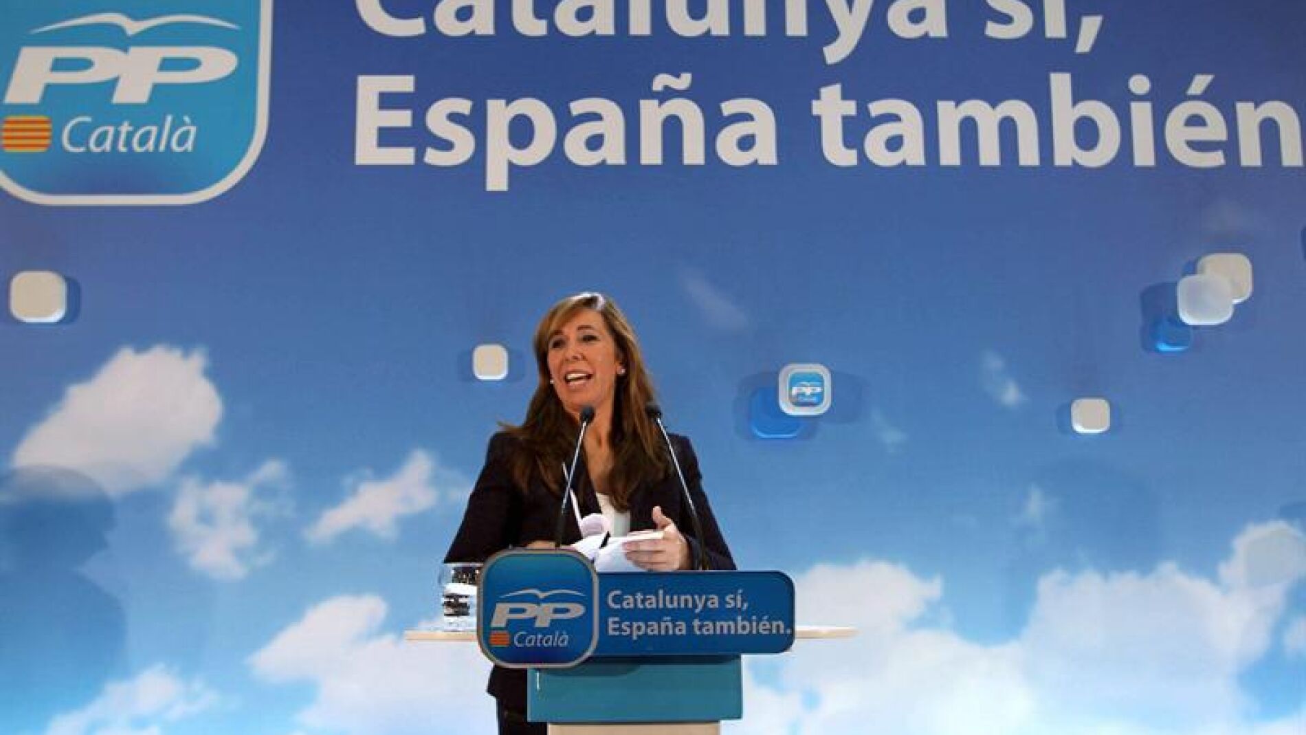 La candidata del PPC a la presidencia de la Generalitat, Alicia Sánchez-Camacho