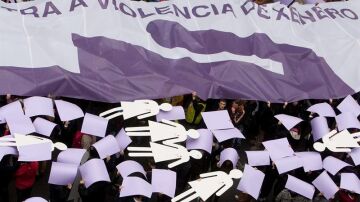 Acto contra la violencia de género en Pontevedra