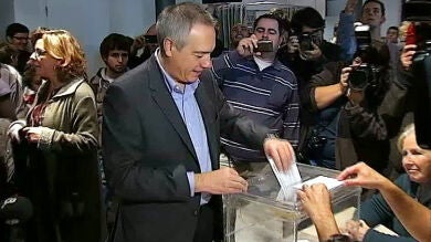 El candidato del PSC, Pere Navarro, llama a los catalanes a 