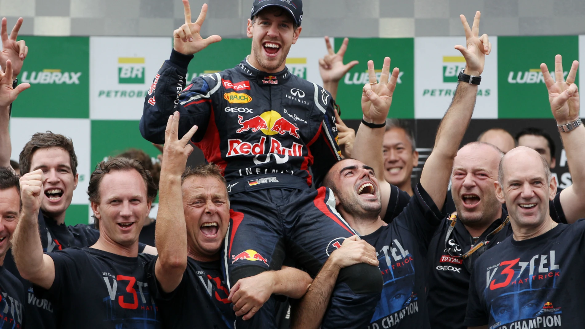 Vettel, tricampeón del mundo