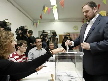 Oriol Junqueras, candidato de ERC Oriol Junqueras, candidato de ERC
