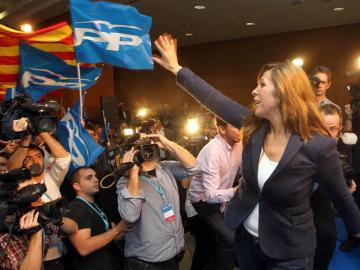 Alicia Sánchez-Camacho celebra los 19 escaños del PPC