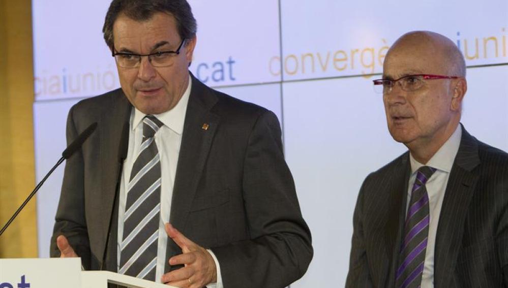 Artur Mas y Duran y Lleida analizan los resultados