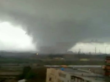 Tornado en Taranto, Italia