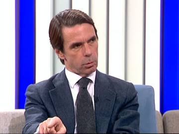José María Aznar durante su entrevista en Espejo Público