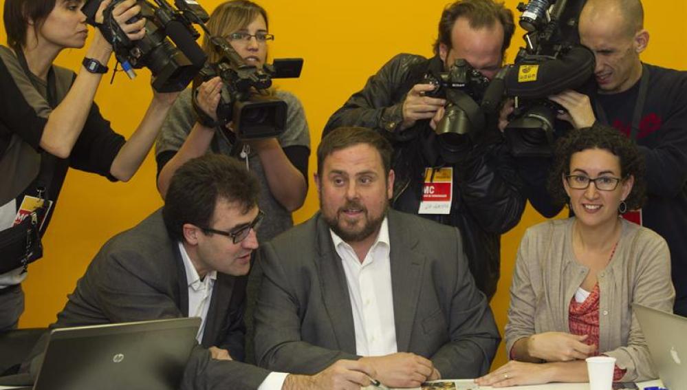 Oriol Junqueras y Marta Rovira, de ERC