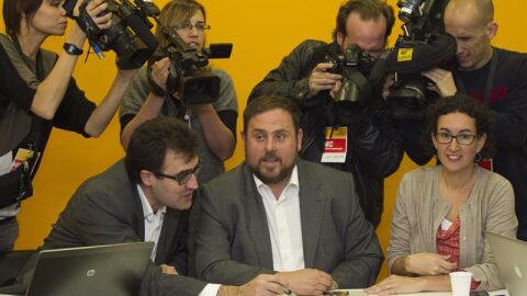 Oriol Junqueras y Marta Rovira, de ERC
