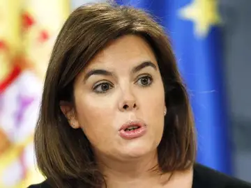 Soraya Sáenz de Santamaría, en la rueda de prensa posterior a un Consejo de Ministros Soraya Sáenz de Santamaría, en la rueda de prensa posterior a un Consejo de Ministros