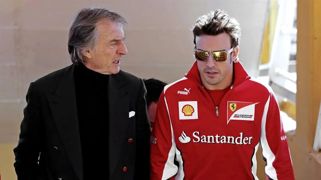 Montezemolo junto a Alonso en Cheste