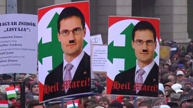 Miles de personas protestan en Hungría contra la extrema derecha antisemita