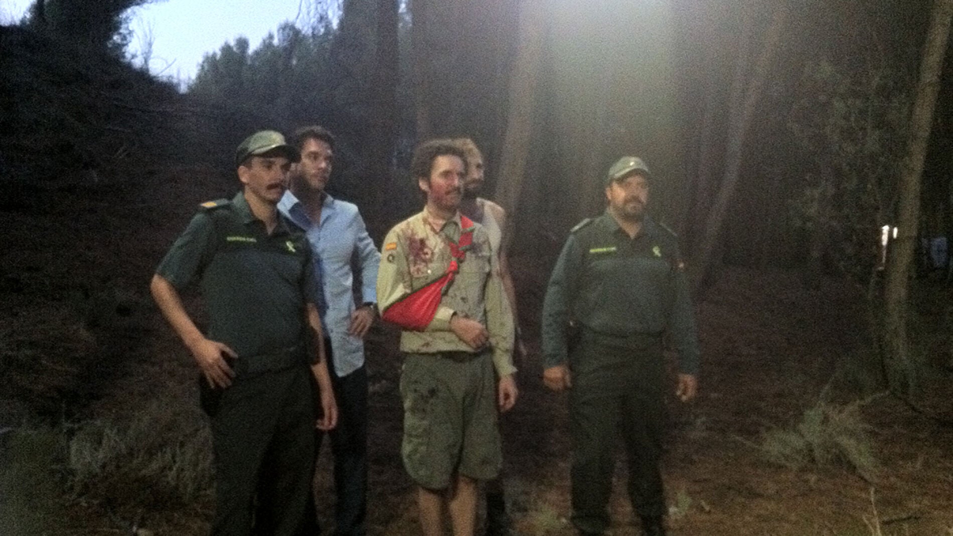 Julián López con la Guardia Civil