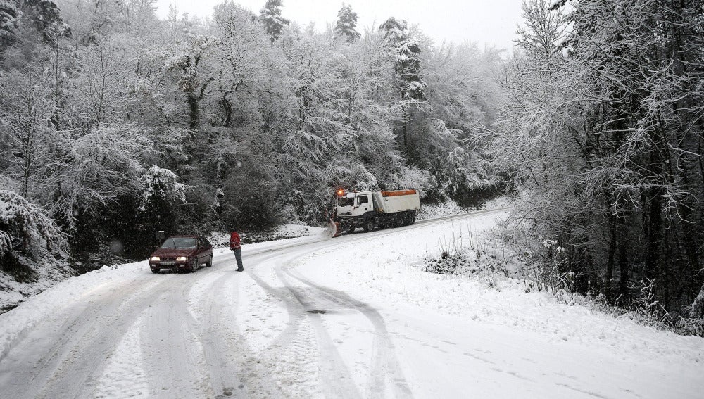 Nieve en Erro, Navarra