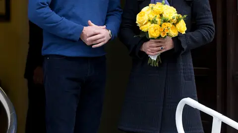 William y Kate Middleton en el hospital King Edward VII William y Kate Middleton en el hospital King Edward VII