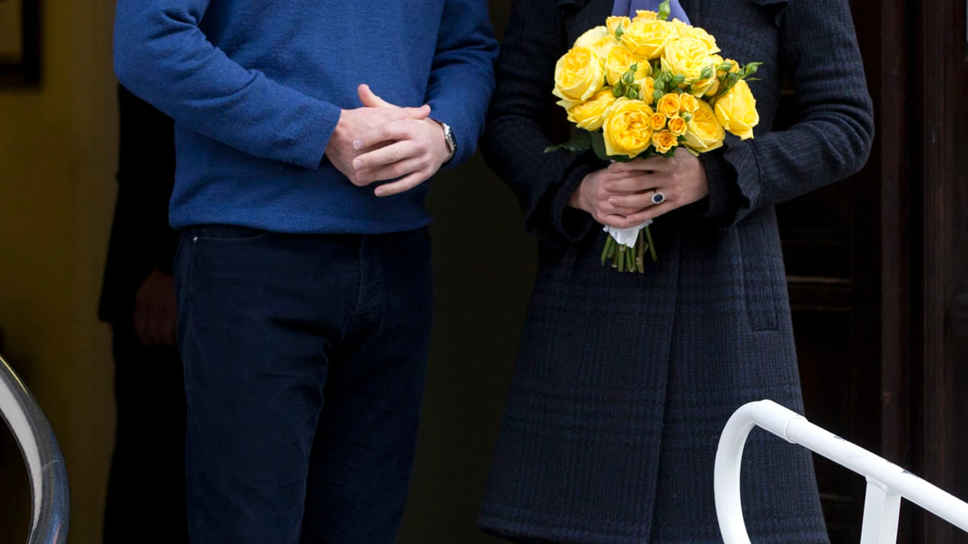 William y Kate Middleton en el hospital King Edward VII William y Kate Middleton en el hospital King Edward VII