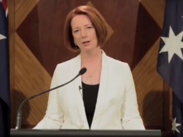 La primera ministra australiana anuncia el fin del mundo en un programa de televisión La primera ministra australiana anuncia el fin del mundo en un programa de televisión