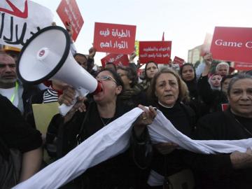 Protestas en El Cairo contra el gobierno de Mursi