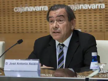 El presidente de Caja Navarra, José Antonio Asiáin El presidente de Caja Navarra, José Antonio Asiáin
