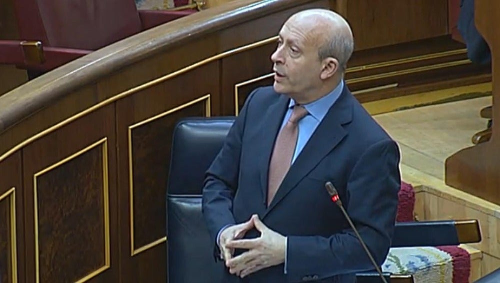 José Ignacio Wert en el Congreso de los Diputados
