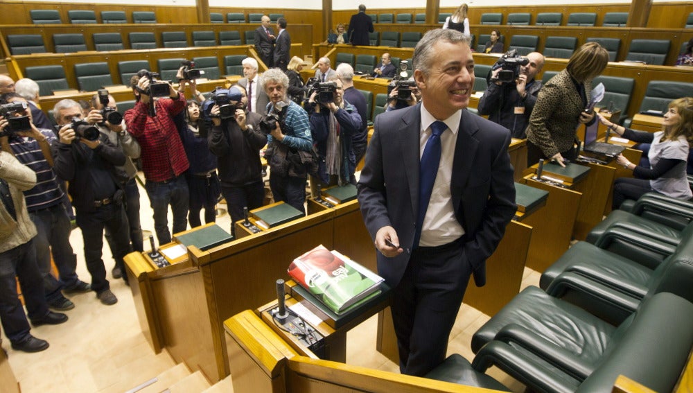 Íñigo Urkullu en su sesión de investidura