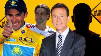 Alberto Contador, Matías Prats y David Ferrer en 'El Hormiguero 3.0'