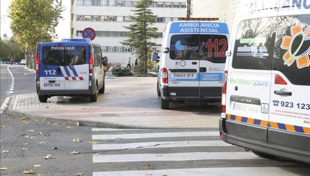 Varias ambulancias en Salamanca 