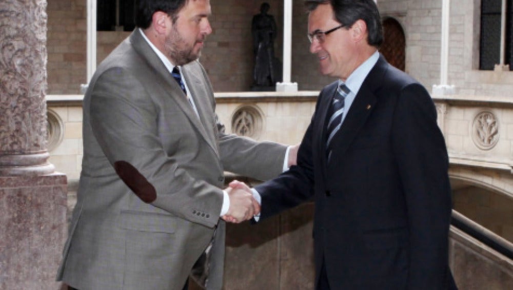 Artur Mas junto a Oriol Junqueras