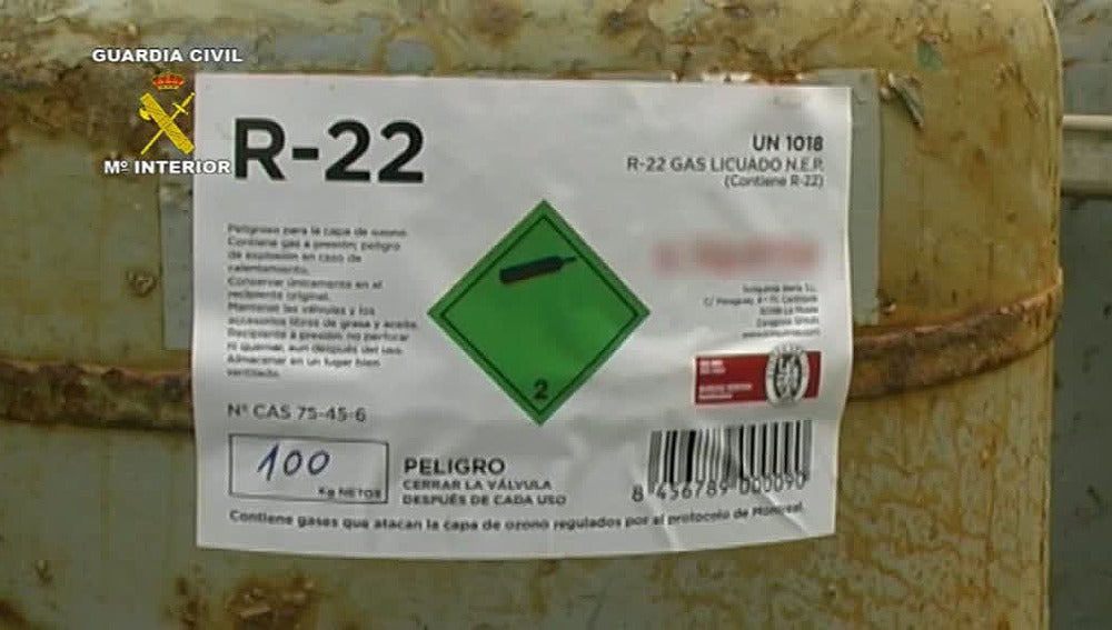 Barril de gas R-22
