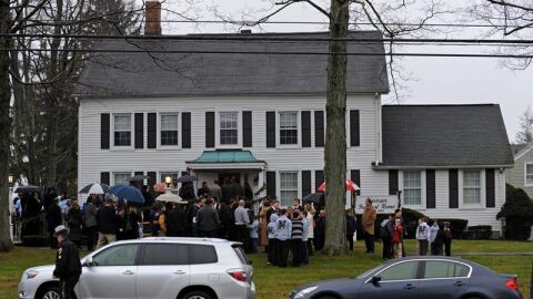 Funeral de una de las v&iacute;ctimas del tiroteo de Newtown
