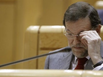 Mariano Rajoy en la última sesión del pleno del Senado.