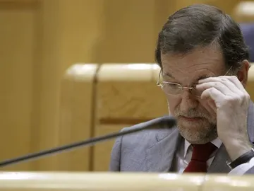 Mariano Rajoy en la última sesión del pleno del Senado. Mariano Rajoy en la última sesión del pleno del Senado.