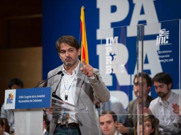 Oriol Pujol, secretario general de Convergència Democràtica de Catalunya (CDC)