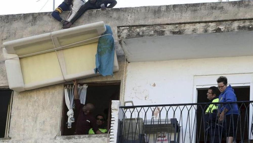 Desalojo de un edificio en Alicante