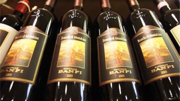 Botellas del vino Brunello de Montalcino.