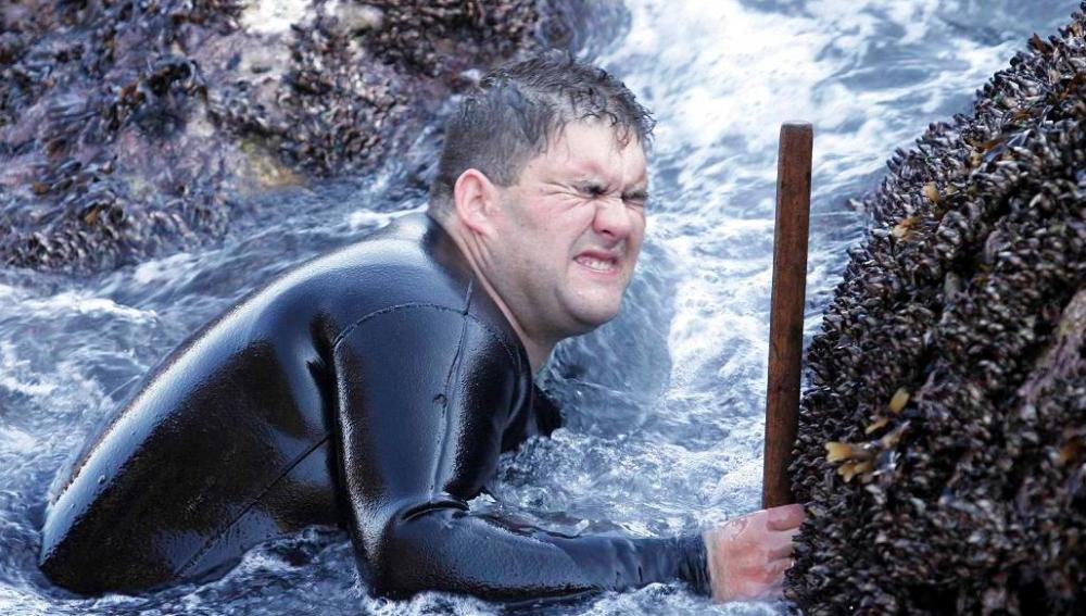 Percebeiros en la Costa da Morte