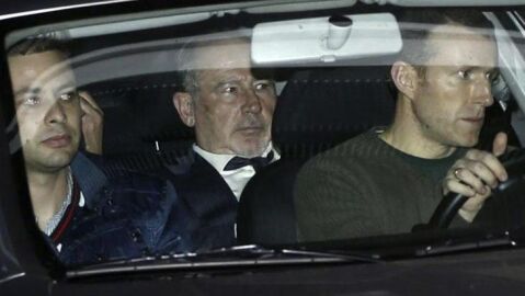 Rodrigo Rato a su salida de la Audiencia Nacional