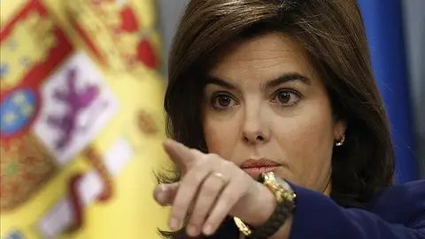 La vicepresidenta del Gobierno, Soraya Saénz de Santamaría. La vicepresidenta del Gobierno, Soraya Saénz de Santamaría.