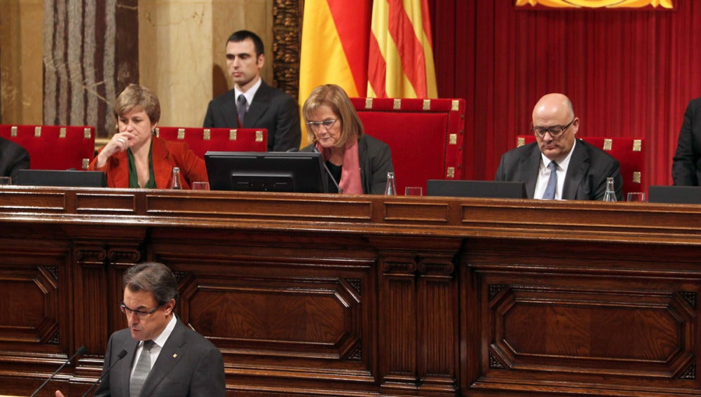 Artur Mas en el debate de investidura