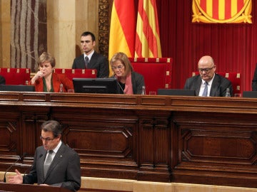 Artur Mas en el debate de investidura