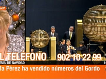 Lola Pérez lotera que vende El Gordo