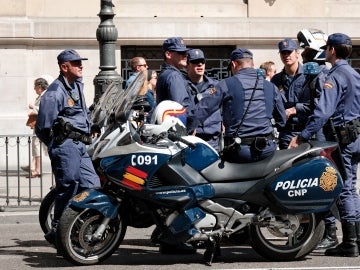 Imagen de archivo de agentes de Policía Nacional en moto