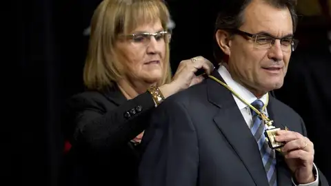 Artur Mas en su investidura Artur Mas en su investidura